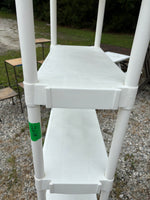 5 Tier White Plastic Garage Shelving Unit