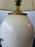 Crackled Emerson Creek Lavender Pottery Lamp (WORKS)
