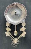 Pompeii Industrial Style Vintage Utensil Wall Clock AS IS (READ DESCRIPTION CAREFULLY)