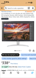 LG 27UP600-W 27-inch Ultrafine 4K UHD Computer Monitor