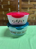 Lock & Lock Christmas Themed Plastic Food Storage Containers, 6 pc