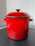 Le Creuset Enamel-on-Steel Lidded Stockpot in Cerise Red