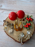 5-Piece Lot of Assorted Clip On & Screw Back Earrings (B)