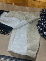 Black/Gold Scarf Lot, 3 pc