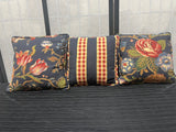Set of (3) Decorative Pillows, 2 Sets Available, PRICED INDIVIDUALLY, $25 each set.
