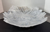 White Swirl Murano Glass Centerpiece Bowl
