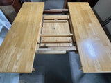 Ashley Furniture Table with Fold Away Leaf and (4) Chairs***HEAVY ITEM***READ DETAILS ON PICK UP POLICY***