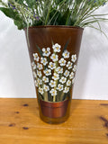 Metal Wall Pocket With Faux Greenery