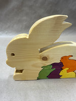 Wooden Easter Bunny Puzzle — 6 Pieces