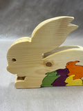Wooden Easter Bunny Puzzle — 6 Pieces