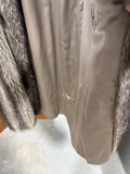 Womens Long Racoon Fur Coat