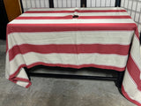 Pottery Barn Patio Tablecloth with Opening for Umbrella Pole