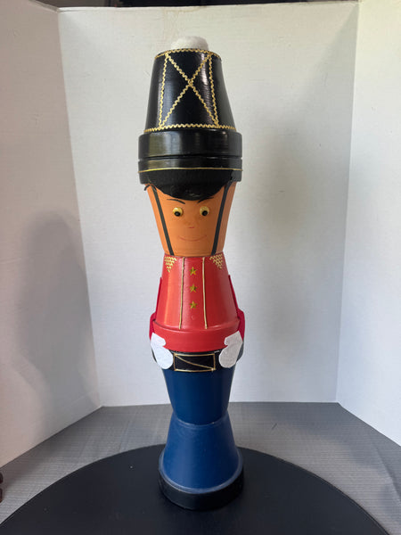 Hand Made Terra Cotta Clay Pot Nutcracker