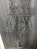 Black Metal Scroll Vintage Dress Form