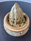 2-Piece Hand Made Glazed Pottery Juicer