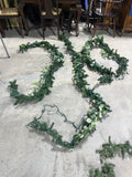 Bin of Faux Greenery- 6 Strands (3 Lighted/3 No Lights)