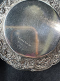 Pair of S. Kirk & Son Inc. Floral Embossed Sterling Silver Butter Pat Trays