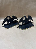 VA Metalcrafters Brass Spread Eagle Bookends