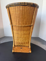 Asian Style Woven Waste Basket