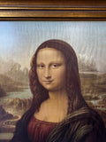 Mona Lisa Fabric Print in Gilded Frame