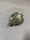 Small Brass Leaf Trinket Dish