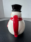 Holiday Time Snowman Ceramic Pitcher