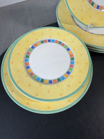 (B) 12-Piece Villeroy & Boch Twist Alea Limone China Set