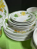 (J) 52-Piece Villeroy & Boch Germany 1748 Geranium Porcelain China Set