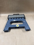 Grey And Black Striped Stepping Stool