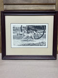 Dalmations Walking Alongside Wagon Print
