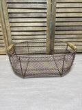 Chicken Wire Basket With Wooden Handles