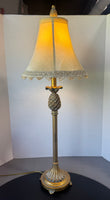 (A) Gilded Resin Pineapple Buffet Lamp (WORKS)