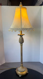 (A) Gilded Resin Pineapple Buffet Lamp (WORKS)