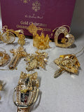 The Danbury Mint Gold Christmas Collection In Box - 2006 (E)