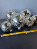 6 Mercury Glass Christmas Ornaments