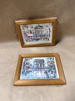 (A) Pair Of Framed Paris Prints