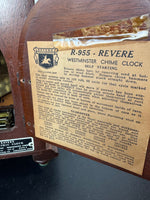 Revere Model 955 Westminster Chime Telechron Electric Clock AS IS (READ DESCRIPTION CAREFULLY)