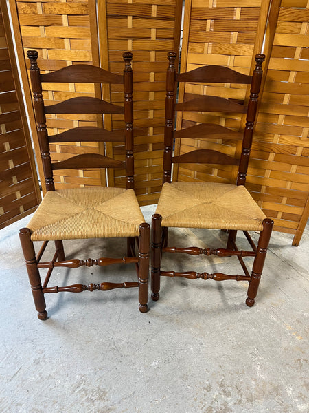 Pair of Ladder Back Chairs