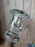 Holmegaard Danish Blue Tint Michael Bang Signed Jupiter Candlestick (E)
