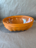 Orange Oval Longaberger Serving Basket With Liner