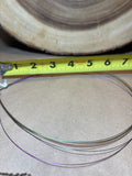 Multi Color Wire Choker with Sterling Clasp