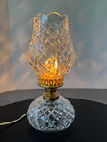 Waterford Crystal Vintage Electric Hurricane Lamp (WORKS)