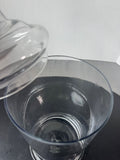 Clear Glass Lidded Apothecary Jar