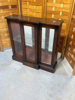 Lighted Petite Curio/Display Cabinet with Mirrored Back