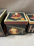 Primitives By Kathy Wooden Square Christmas Nesting Boxes