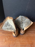 Brown Suede Fur Lined Boots, Ladies Size 7.5 (B)
