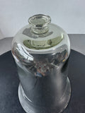Blown Glass Smoky Tall Vintage Bell Jar