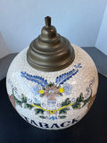 Dutch Delft Crackled Vintage Taback Tobacco Jar