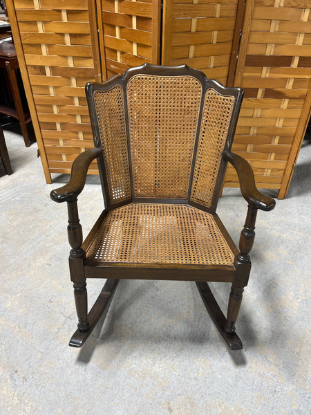 Cane Rocking Chair***Sits Low-Note Seat Height***