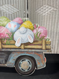 Cotton Tail Farms Distressed Pickup Truck Easter Cut Out Standing Decor